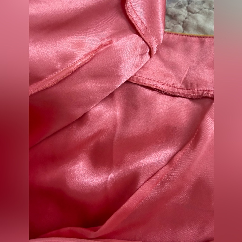Y2K Laundry by Shelli Segal 100% Silk Pink Mod Crystal Dress Size 6 - Picture 9 of 11